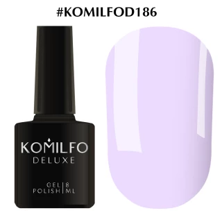 Gel polish Komilfo Deluxe Series No. D186 (very light lilac, enamel), 8 ml