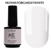 Komilfo Bottle Gel Milky White, 15 мл, з пензликом