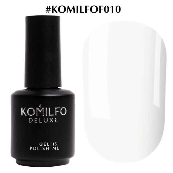 Gel polish Komilfo French Collection No. F010 (white, enamel, for French), 15 ml