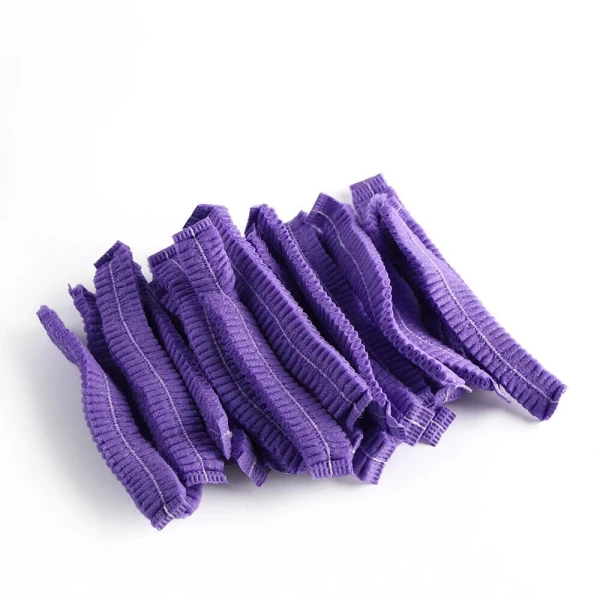 Disposable purple caps 100 pcs