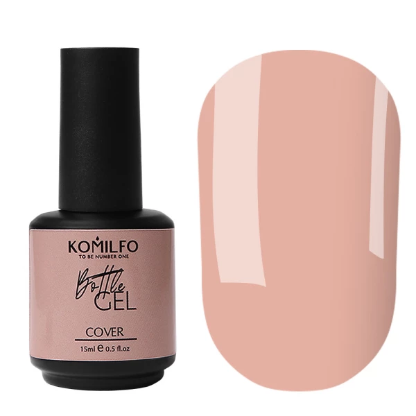 Komilfo Bottle Gel Cover, 15 ml, with a brush