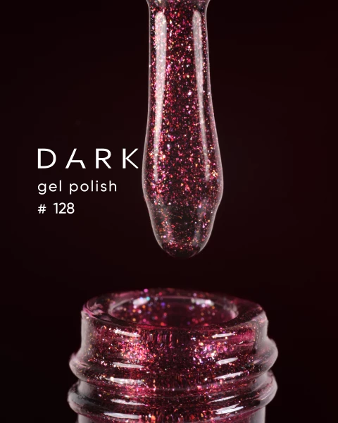 Dark gel polish (new collection) 128, 6 ml