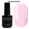 Gel polish Komilfo French Collection No. F001 (pale purple-pink, enamel, for French), 15 ml