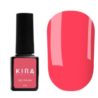 Гель-лак Kira Nails №163 (червоногаряча троянда, емаль), 6 мл