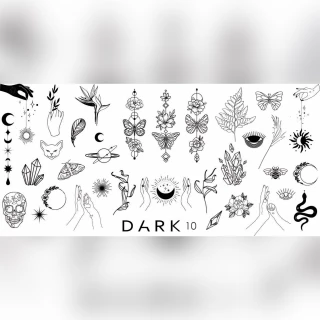 DARK №10 пластина для стемпинга