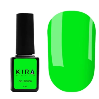 Gel polish Kira Nails No. 184 (candy green, enamel), 6 ml