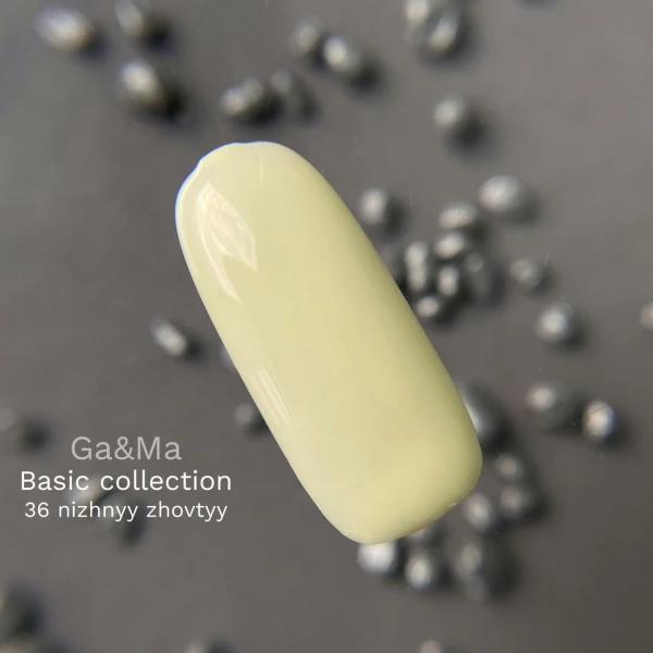 Ga&Ma Basic collection 036 ніжний жовтий, 10 ml