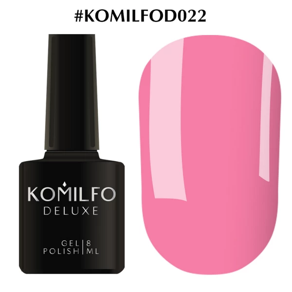 Gel polish Komilfo Deluxe Series No. D022 (pink, enamel), 8 ml