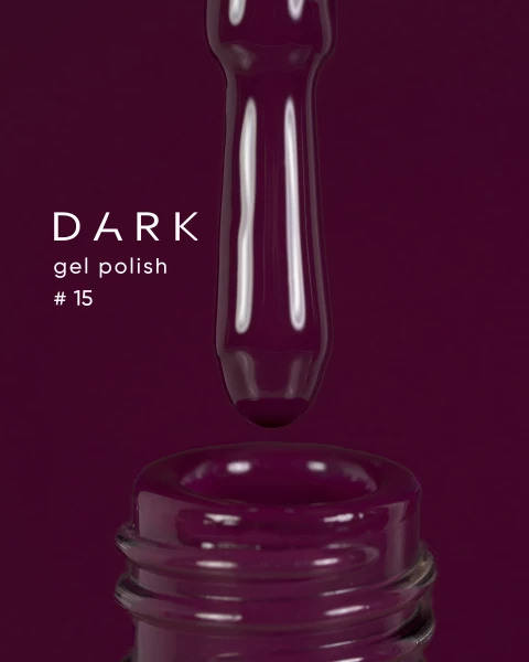 Dark gel polish (new collection) 15, 10 ml