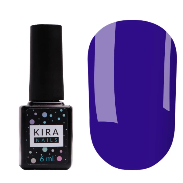 Gel polish Kira Nails No. 188 (dark blue, enamel), 6 ml