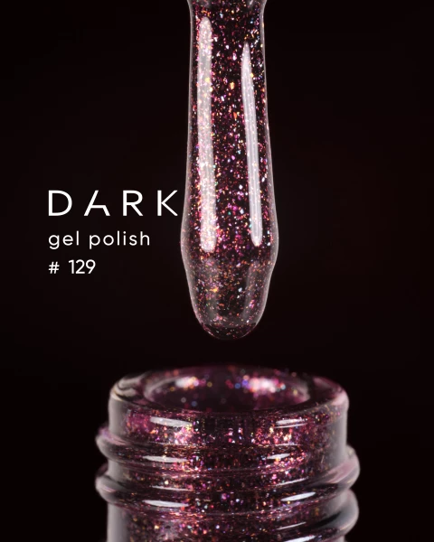 Dark gel polish (new collection) 129, 6 ml