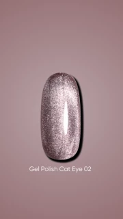 Dark gel polish Cat Eye 02, 10 ml