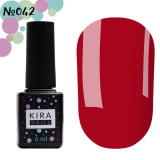 Гель-лак Kira Nails №042 (малиновый, эмаль), 6 мл