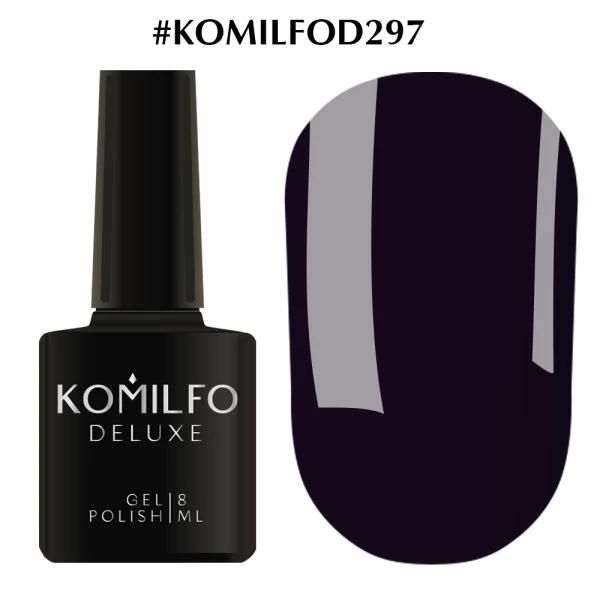 Lakier hybrydowy Komilfo Deluxe Series nr D297 (borówka, emalia), 8 ml