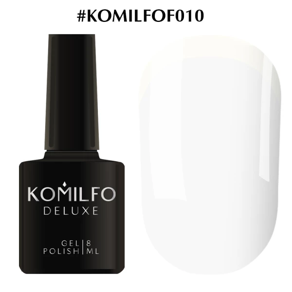 Gel polish Komilfo French Collection No. F010 (white, enamel, for French), 8 ml