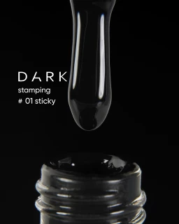 DARK Stamping polish №01,10ml (чорний Sticky)