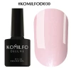 Gel polish Komilfo Deluxe Series No. D030 (light pink-beige with shimmer), 8 ml