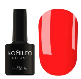 Gel polish Komilfo DeLuxe Series No. N004 (bright orange, neon), 8 ml