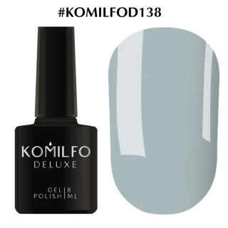 Lakier hybrydowy Komilfo Deluxe Series nr D138 (szaro-niebieski, emalia), 8 ml