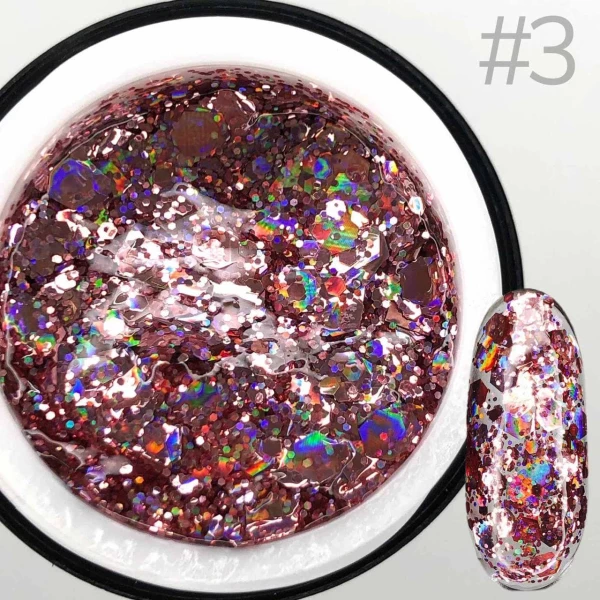 Saga Professional GALAXY glitter №3 8 ml (в баночке)