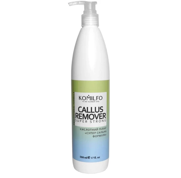 Komilfo Callus Remover «Super Strong Formula» — лужний пілінг для педикюру, 500 мл