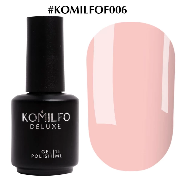 Гель-лак Komilfo French Collection №F006 (облачно-розовый, эмаль, для френча), 15 мл