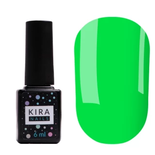 Гель-лак Kira Nails №183 (яскраво-зелений, емаль), 6 мл