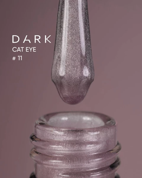 Dark gel polish Cat Eye 11, 10 ml