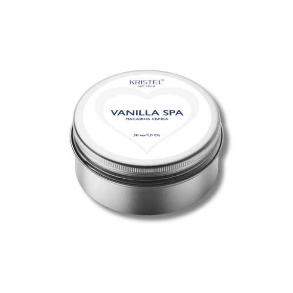 Świeca do masażu dłoni KRISTEL Vanilla Spa, 30 ml