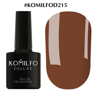 Gel polish Komilfo Deluxe Series No. D215 (brown, enamel), 8 ml