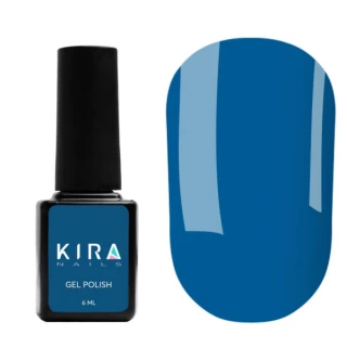 Гель-лак Kira Nails №080 (темно-лазуровий, емаль), 6 мл