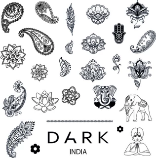 DARK пластина для стемпінгу India