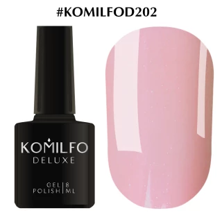 Gel-lacquer Komilfo Deluxe Series No. D202 (light soft pink, with shimmer, for French), 8 ml