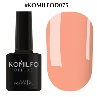 Gel polish Komilfo Deluxe Series No. D075 (peach, enamel), 8 ml