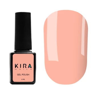 Гель-лак Kira Nails №142 (персиково-рожевий, емаль), 6 мл