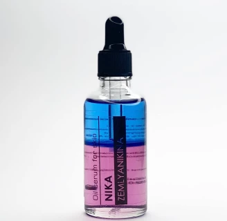 Регенерирующее масло-сыворотка для кожи Nika Zemlyanikina (розово-голубое), 50мл