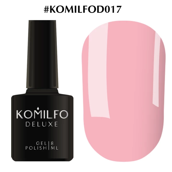 Lakier hybrydowy Komilfo Deluxe Series nr D017 (lekko fioletowo-różowy, emalia), 8 ml