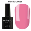 Gel polish Komilfo Deluxe Series No. D021 (soft pink, enamel), 8 ml