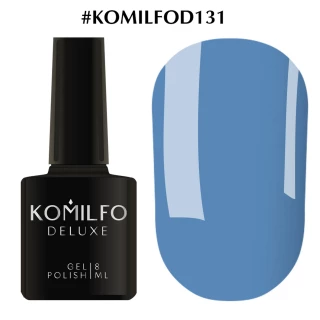 Gel polish Komilfo Deluxe Series No. D131 (saturated blue, enamel), 8 ml