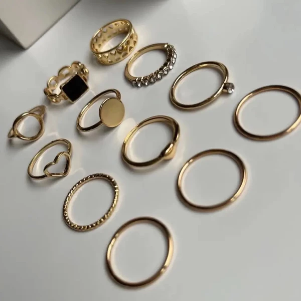 No. 05 Gold jewelry set, 12 pcs