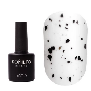 Komilfo No Wipe Matte Spotty Top - matowy top bez lepkiej warstwy z podartym okruszkiem, 8 ml