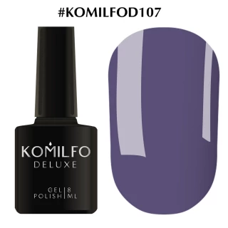 Gel polish Komilfo Deluxe Series No. D107 (grey-blue, denim, enamel), 8 ml