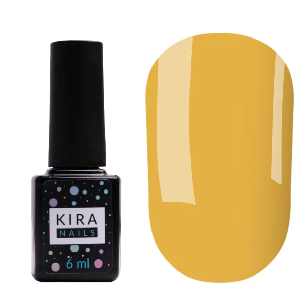 Gel polish Kira Nails No. 187 (honey, enamel), 6 ml