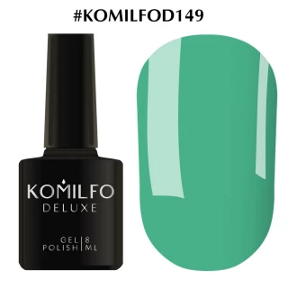 Gel polish Komilfo Deluxe Series No. D149 (green-turquoise, enamel), 8 ml