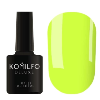 Gel polish Komilfo Kaleidoscopic Collection K002 (lettuce-yellow, neon), 8 ml