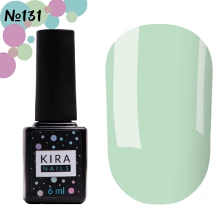 Lakier hybrydowy Kira Nails nr 131 (akwamaryn, emalia), 6 ml