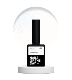 NAILSOFTHEDAY Cover base Milk shimmer №06, 10 мл