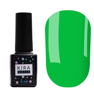 Gel polish Kira Nails No. 181 (grass green, enamel), 6 ml