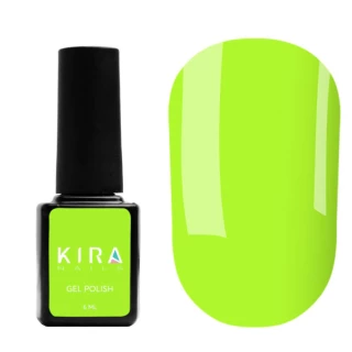 Гель-лак Kira Nails №124 (салатовий, неоновий), 6 мл