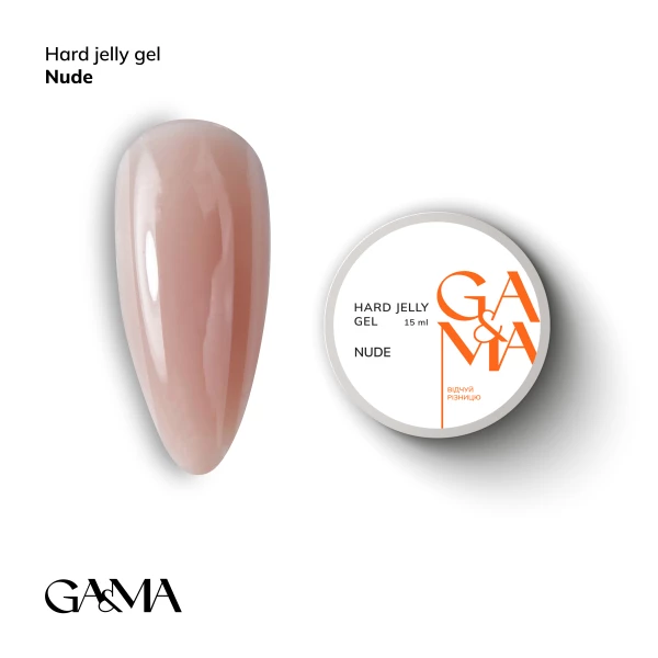 Ga&Ma Hard Jelly gel nude, 30 ml